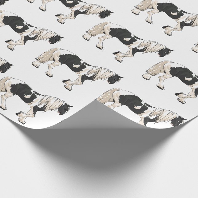 Gypsy Vanner Wrapping Paper (Corner)