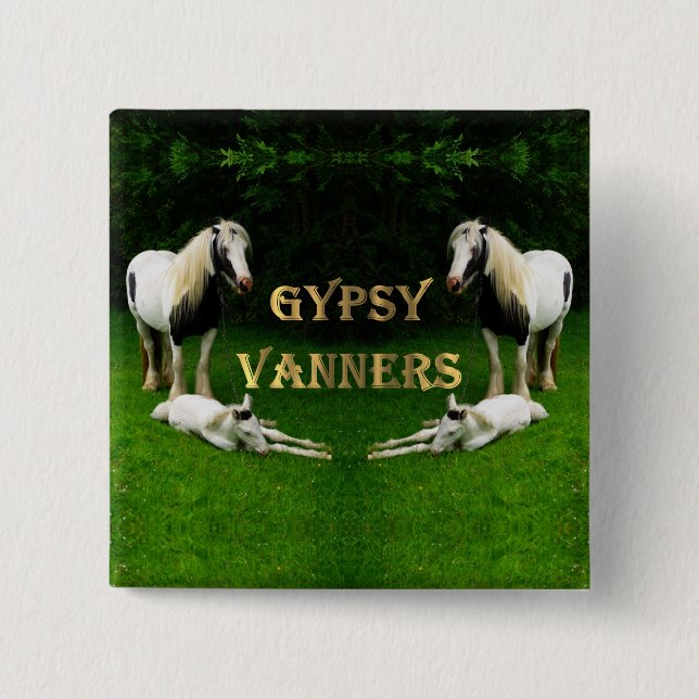 Gypsy Vanners Button (Front)