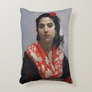 Gypsy Woman Decorative Pillow