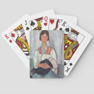 Gypsy Woman with Baby, 1919 (oil on canvas) Playing Cards