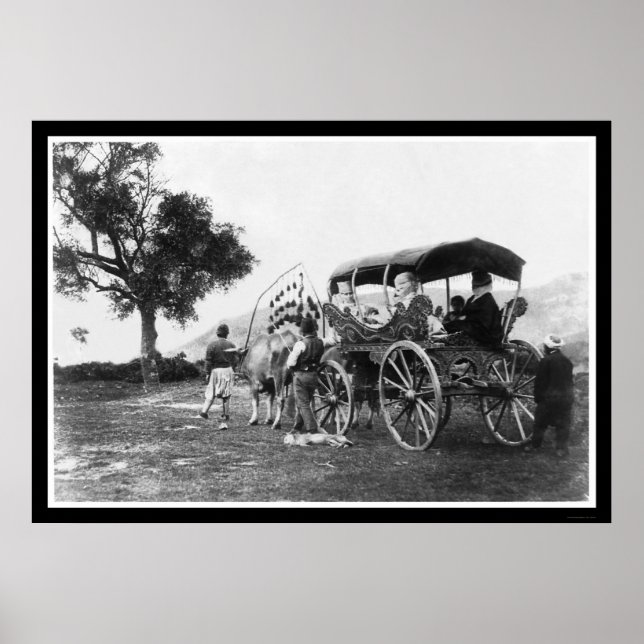 Gypsy Women in a Wagon in Turkey 1895 Poster (Front)