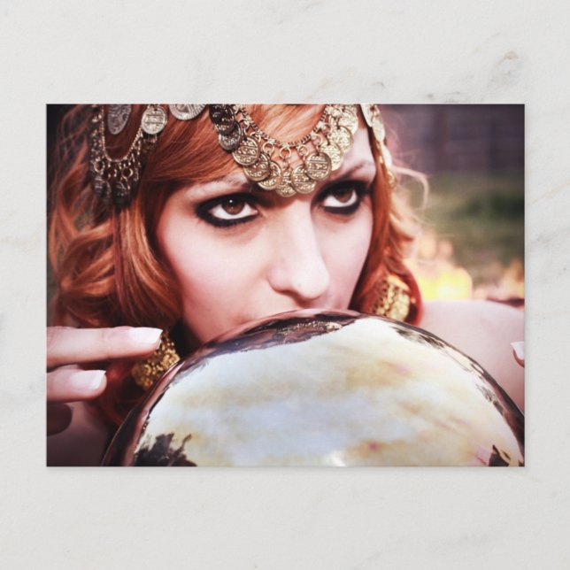 Gypsy's Crystal Ball Postcard (Front)