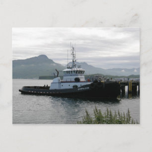 Gyrfalcon Tugboat in Dutch Harbour, AK Postcard