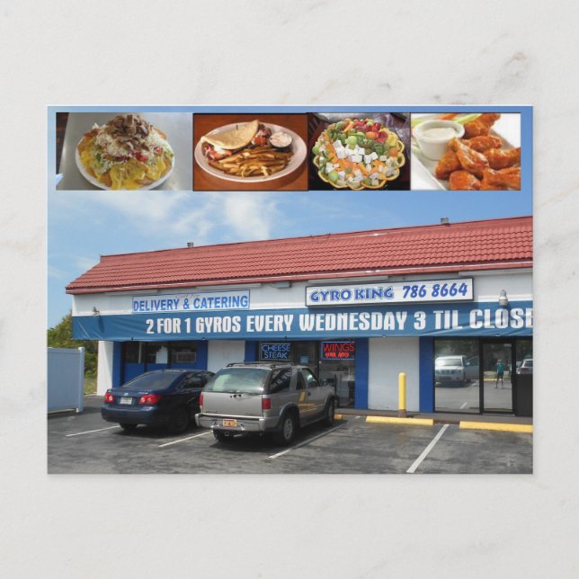 Gyro King Palm Harbour Florida Postcard (Front)