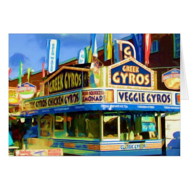 Gyros grec, State Fair food, Indianapolis, Indiana (Devant horizontal)