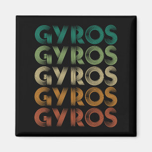Gyros Greece Greek Foot Malaka  Magnet