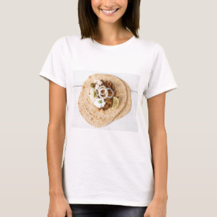 Gyros pita with tzatziki coleslaw olives and feta T-Shirt