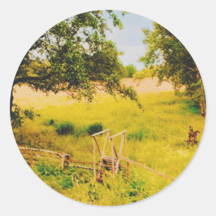 Gysinge Summer Field  Classic Round Sticker