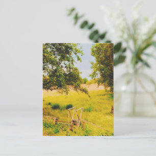 Gysinge Summer Field  Holiday Postcard