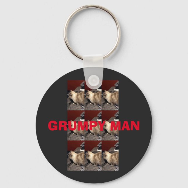 GZ & LTS - Grumpy Man (Back in Business) Keychain (Front)