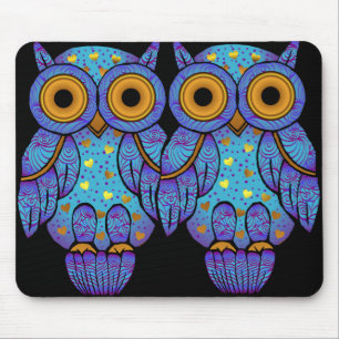 H00t Owl Midnight Madness Mousepad