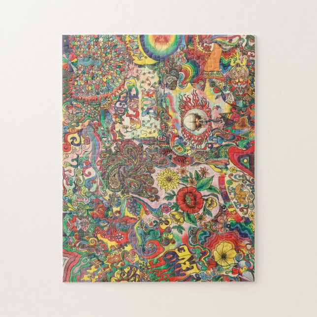 H081 Psychedelic 1969 Jigsaw Puzzle (Vertical)