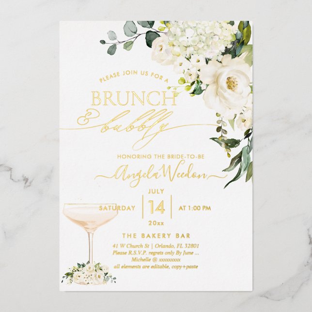 H2 Alabaster Roses Brunch Bubbly Real  (Front)