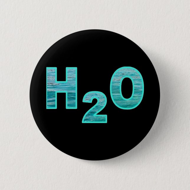 H2O 2 INCH ROUND BUTTON (Front)