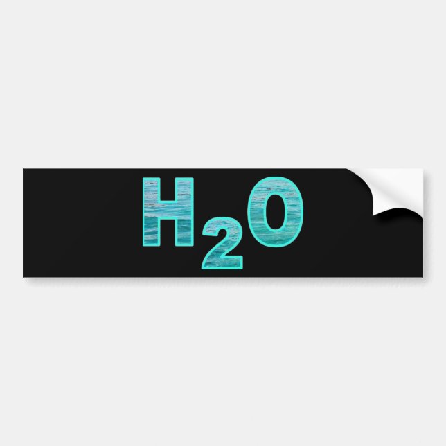 H2O BUMPER STICKER (Front)