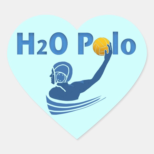 H2O Polo Heart Sticker (Front)