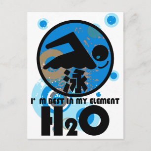 H2O_SWIMMER POSTCARD