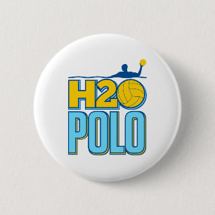 H2O Water Polo 2 Inch Round Button