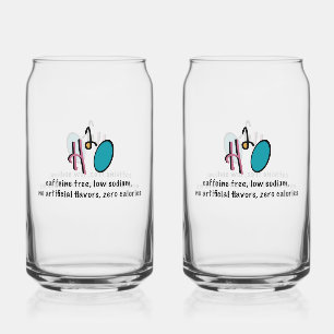 H2O Zero Calories Glass