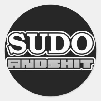 H4cked sudo sticker