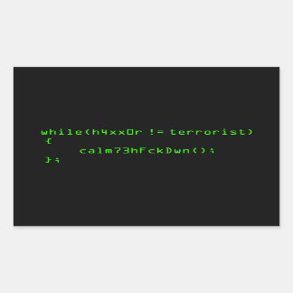 h4xx0r != terrorist sticker