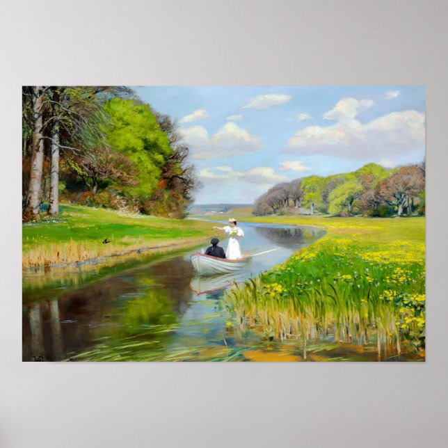 H.A. Brendekilde - Vintage Romantic Art Poster (Front)