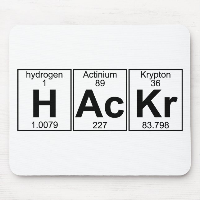 H-Ac-Kr (hackr) - Full Mouse Pad (Front)