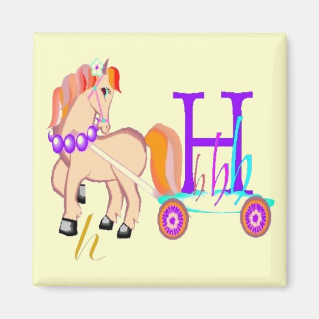 H - Aimant Alphabet (Devant)