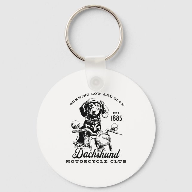 H&amp;h New Life Clothing Uni-adults Dachshund Mot Keychain (Front)