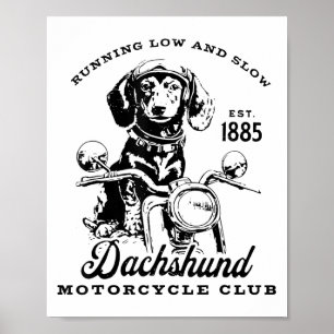 H&amp;h New Life Clothing Uni-adults Dachshund Mot Poster