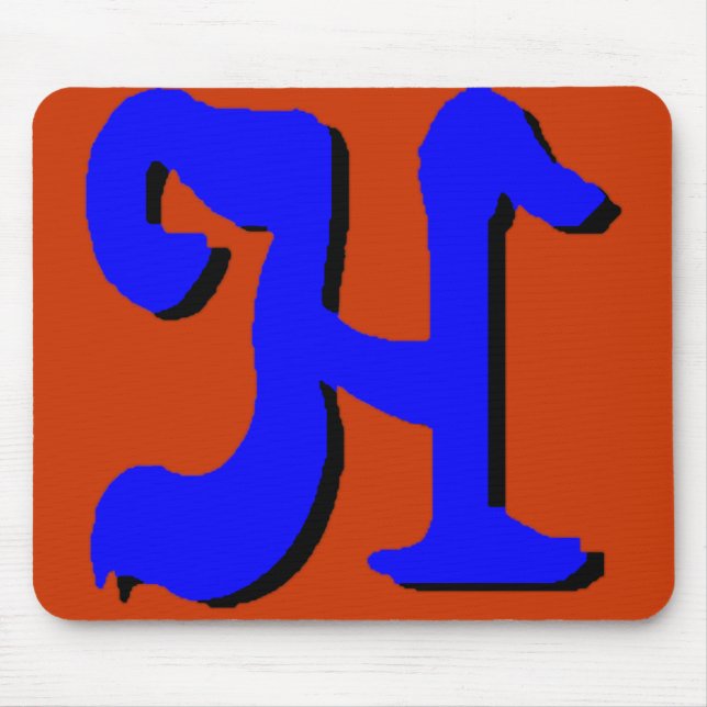 H (Blue) Mousepad (Front)