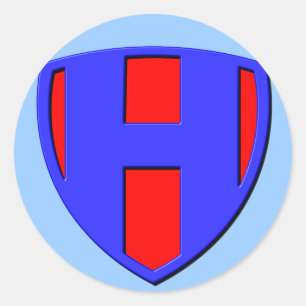 H CLASSIC ROUND STICKER