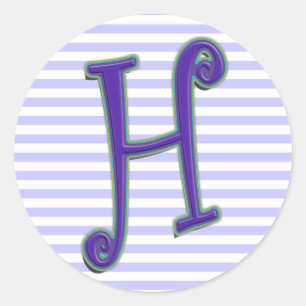 H CLASSIC ROUND STICKER