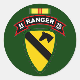 H Co, 75th Infantry Regiment - Rangers, Vietnam Classic Round Sticker