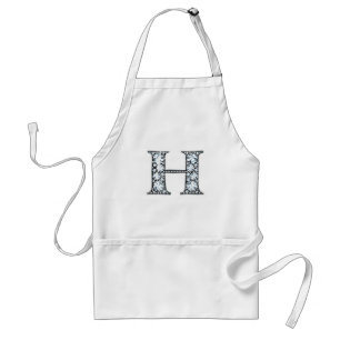 "H" Diamond Bling Apron