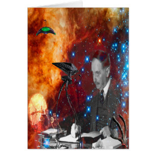 H.G.Wells Science-Fiction Birthday Card