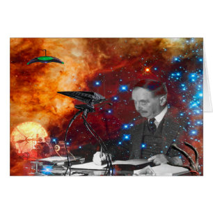 H.G.Wells Science Fiction Birthday Card