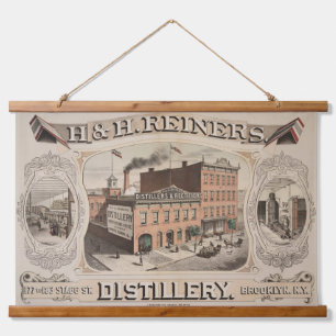 H.& H. Reiners Distillery Building In Brooklyn, Ny Hanging Tapestry