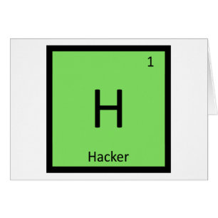 H - Hacker Computer Chemistry Periodic Table