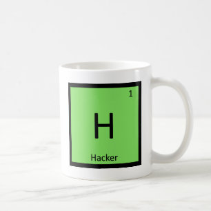 H - Hacker Computer Chemistry Periodic Table Coffee Mug