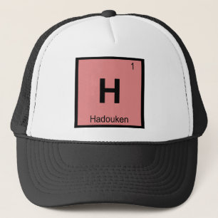 H - Hadouken Meme Chemistry Periodic Table Symbol Trucker Hat