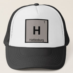 H - Hattiesburg Mississippi Chemistry City Symbol Trucker Hat