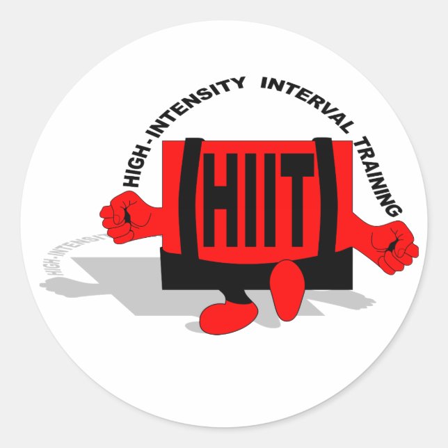 H.I.I.T Skipping Classic Round Sticker (Front)