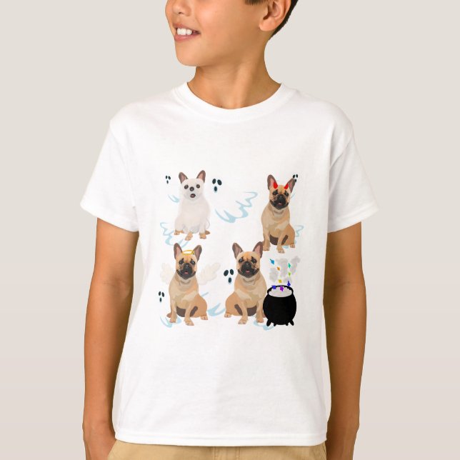 H is for Halloween Frenchie Dog T-Shirt (Front)