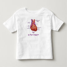 H is for Heart Alphabet Spelling Shirt