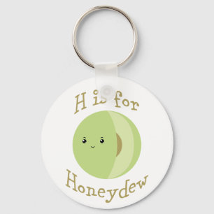 H is for Honeydew Keychain