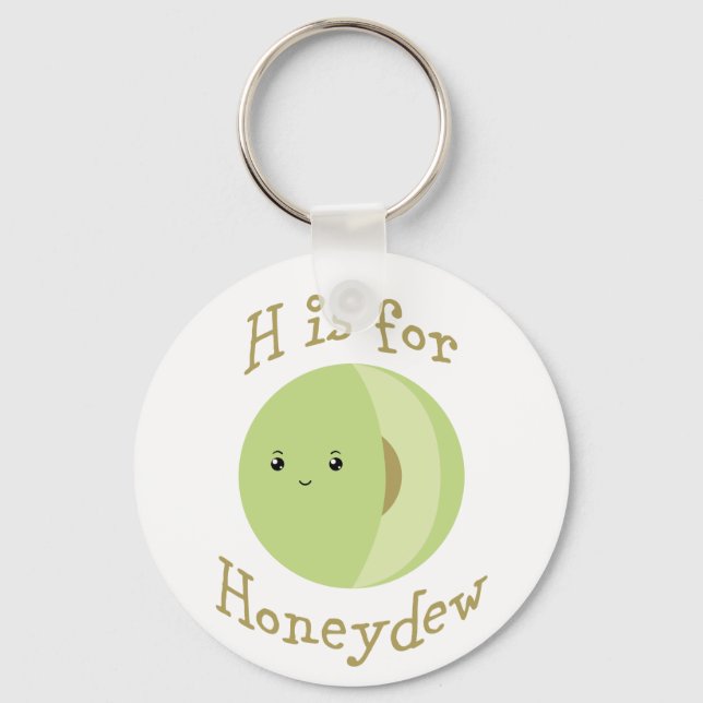 H is for Honeydew Keychain (Front)