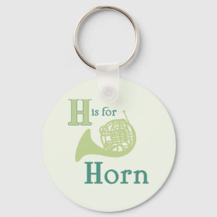 H is for Horn Keychain