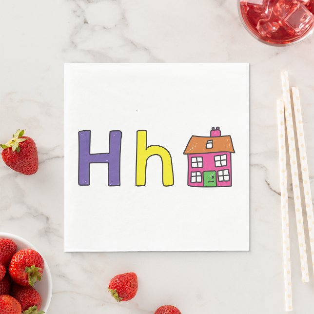H Is For House Paper Napkins (Creator Uploaded)