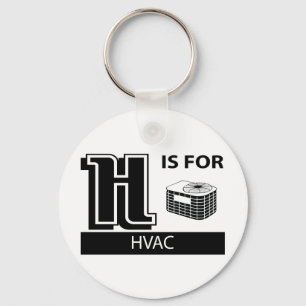 H Is For HVAC Keychain